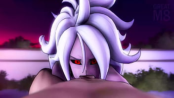 android 21 blowjob done by sparklypeach and greatm8.WEBM